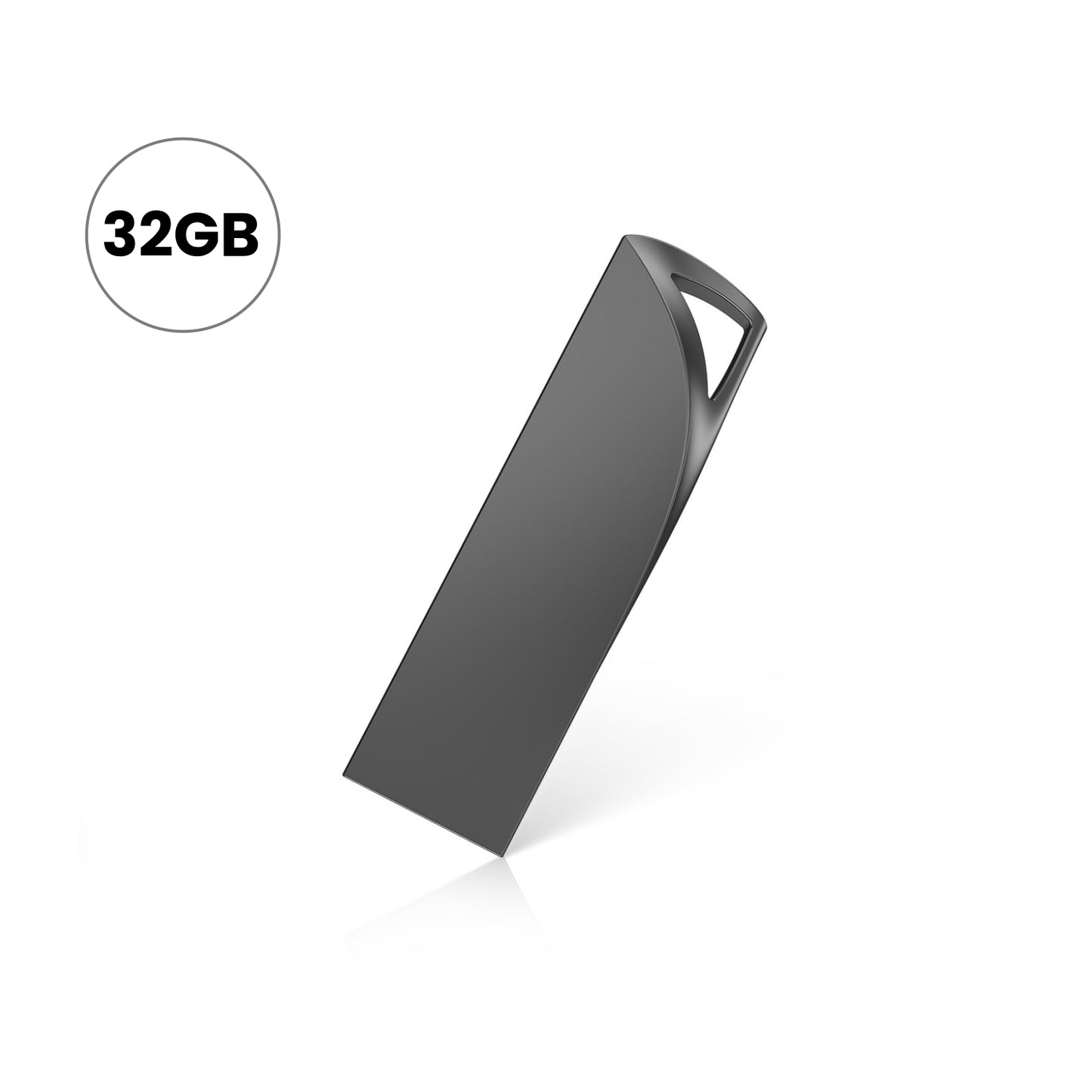 5Pack/2Pack/1Pack 128GB/64GB/32GB USB 3.0 Flash Drives Ultra-Slim Metal Thumb Drive Stylish Waterproof USB Memory Stick with Keychain Hole Portable Jump Drive, Black/Silver