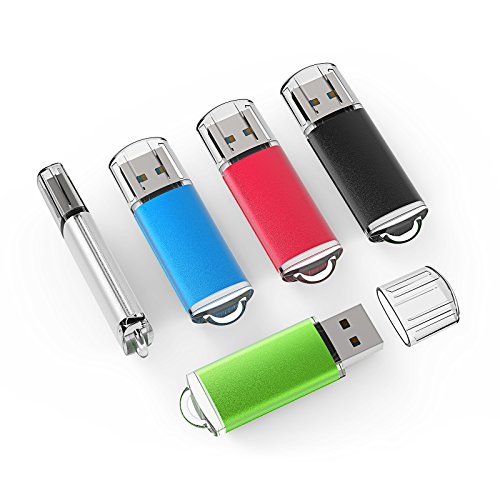 5 Pack 32GB 2.0 Flash Drive Colorful Memory Stick Thumb – TOPESEL