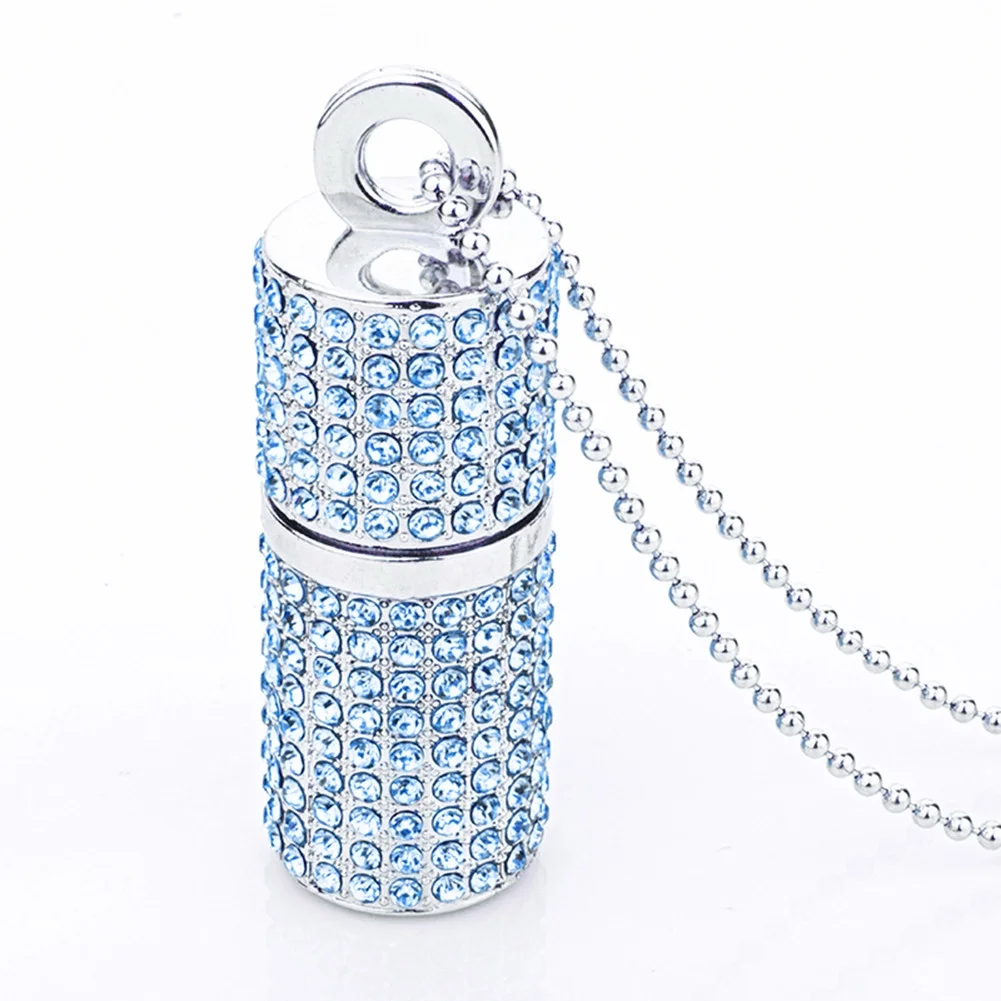 64GB USB Flash Drive USB 2.0, Crystal Bling Rhinestone USB Memory Stick Blue Pink Silver