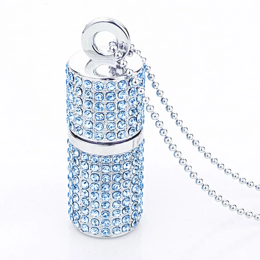 64GB USB Flash Drive USB 2.0, Crystal Bling Rhinestone USB Memory Stick Blue Pink Silver