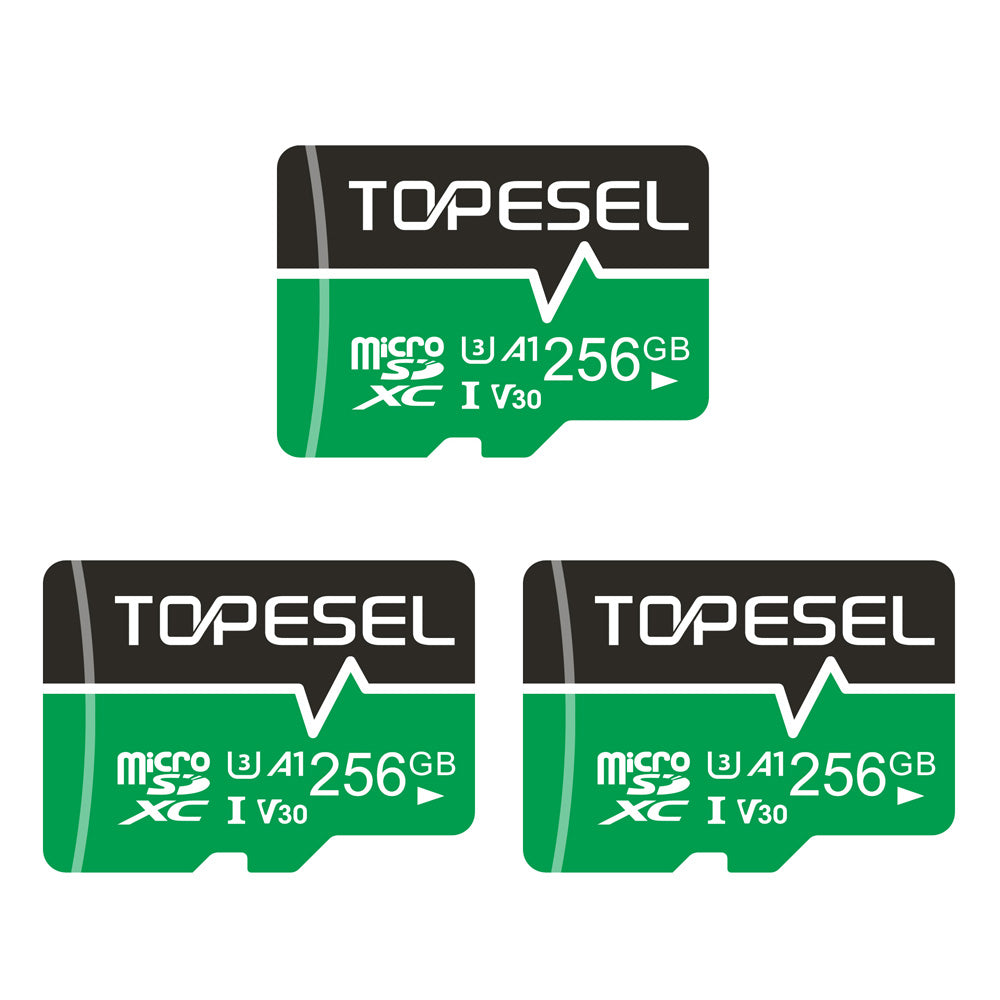 MicroSD Card with Multiple Pack/Capacity/Spec-UHS-I, C10, U1, U3, A1, V30 for Drone Phone