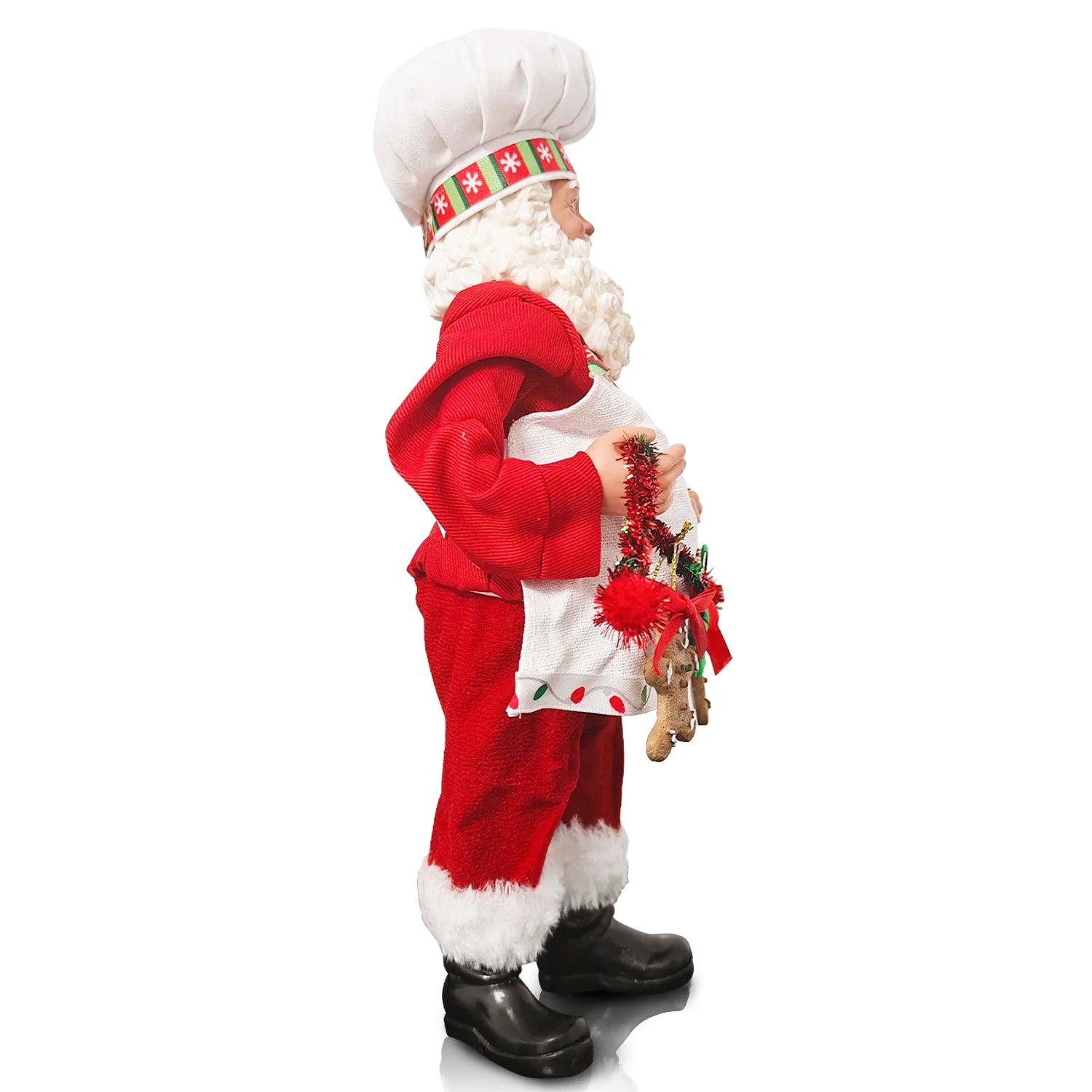 Santa Claus Cooking Chef Santa Figurine Christmas Decoration Home Holiday Party