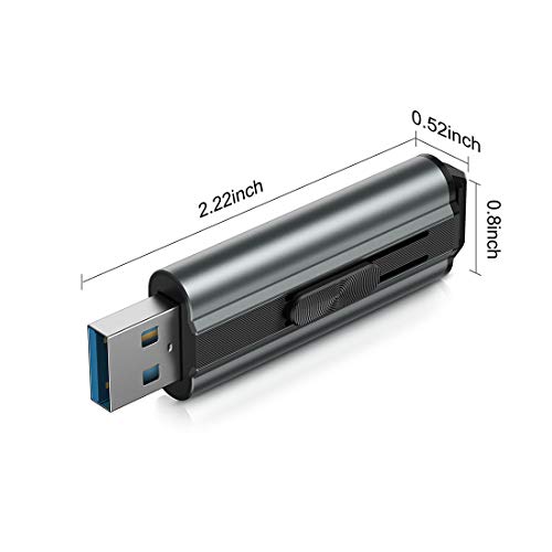 128GB USB 3.1 Flash Drive 380MB/s Plug-Play Pen Drive with Keychain