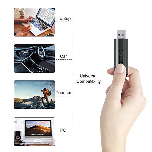 TOPESEL USB 3.1 Flash Drive 380MB/s Plug-Play Pen Drive with Keychain