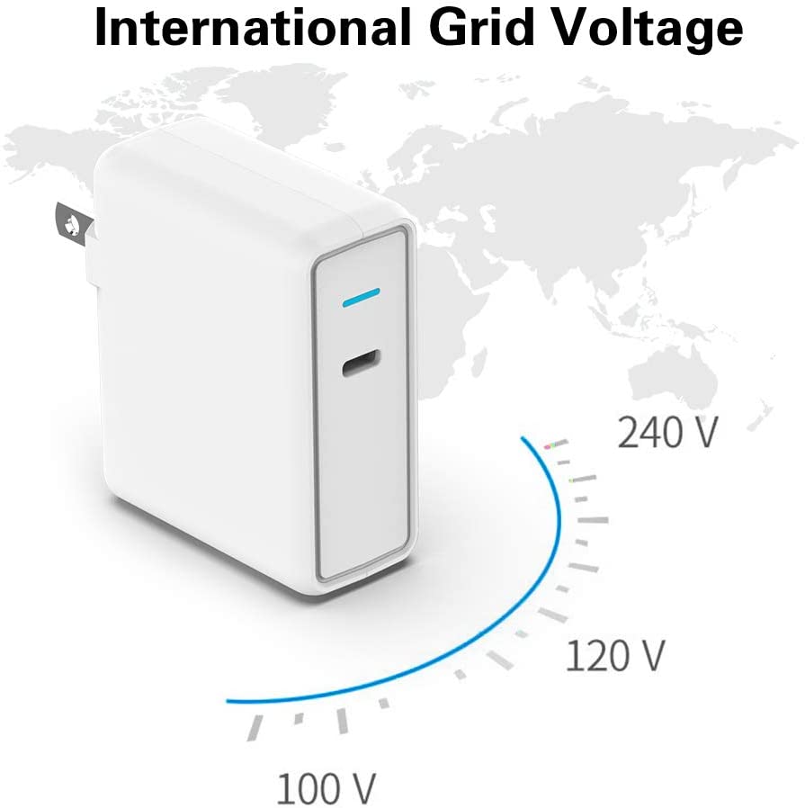 61W USB C Wall Charger for Laptop PD&QC 3.0 Fast Charge Power Adapter for iPhone 13 Android