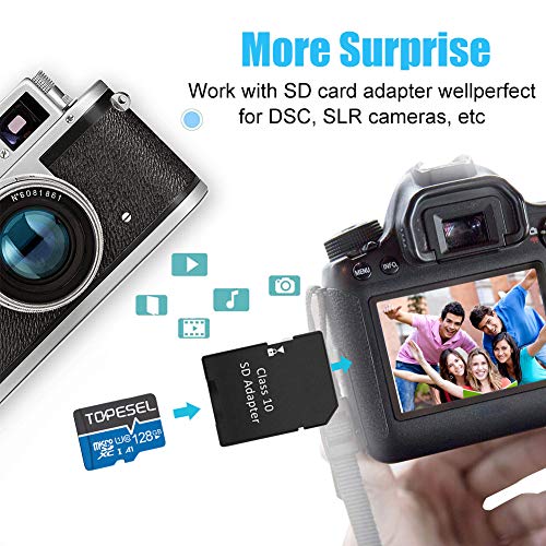 128GB MicroSD Card SDXC TF Card - UHS-I, C10, U1, A1 for Camera Phone