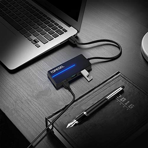 USB C Hub with 4 USB 3.0 Ports for MacBook Chromebook Type C Devices