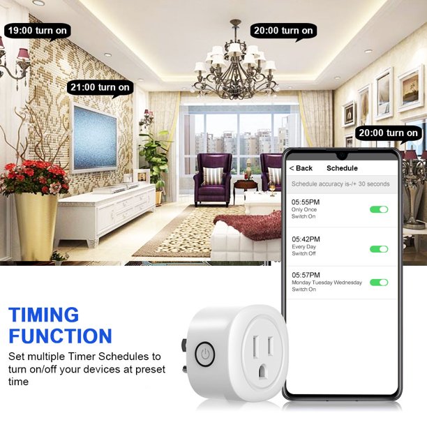 Smart Plug Socket WiFi Outlet with Timer Function for Household US