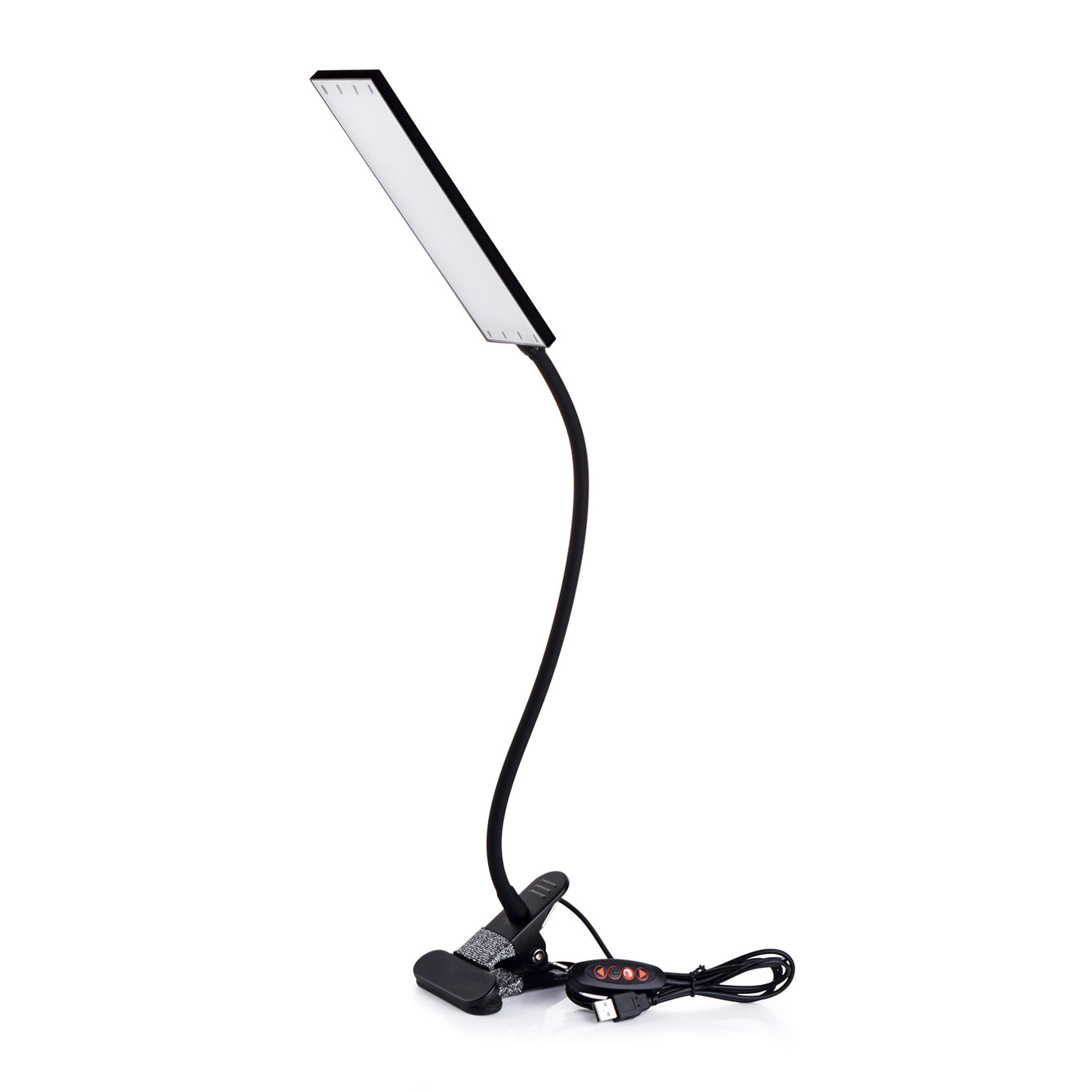 LED Desk Lamp with Clamp, 11 Level Brightness, 3 Color Mode, 360° Adjustable Gooseneck Lamp