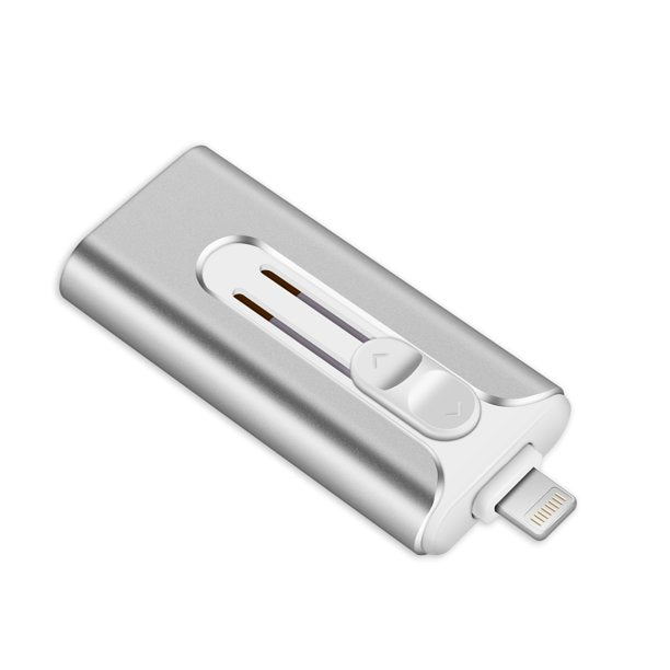 Topesel USB 3.0 Flash Drive for iPhone External Storage OTG Flash Drive for Android Smartphone - Silver