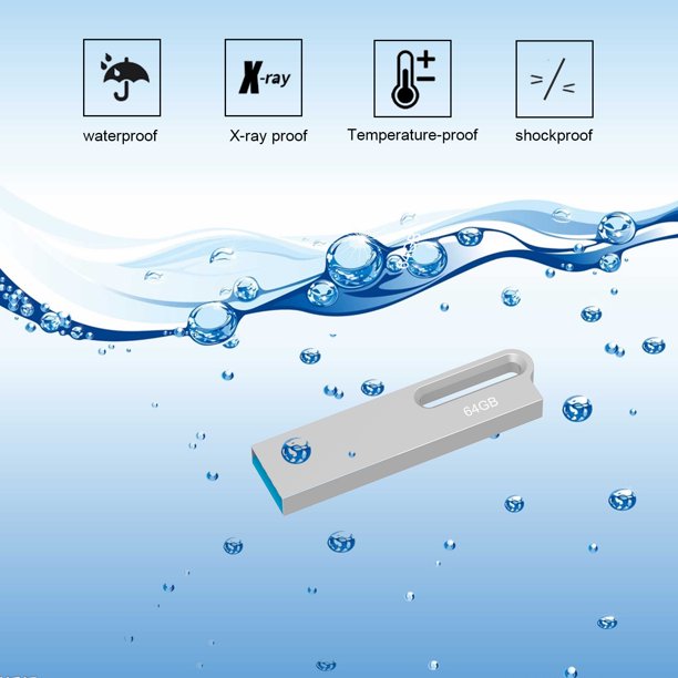 USB 3.0 Flash Drive TOPESEL Slim Metal Thumb Drive UDP Technology Waterproof Pen Drive Silver