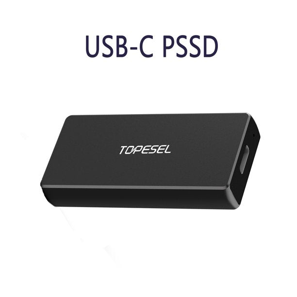 Topesel External SSD  USB-C Portable SSD Up to 540MB/s USB 3.1 Portable Solid State Drive